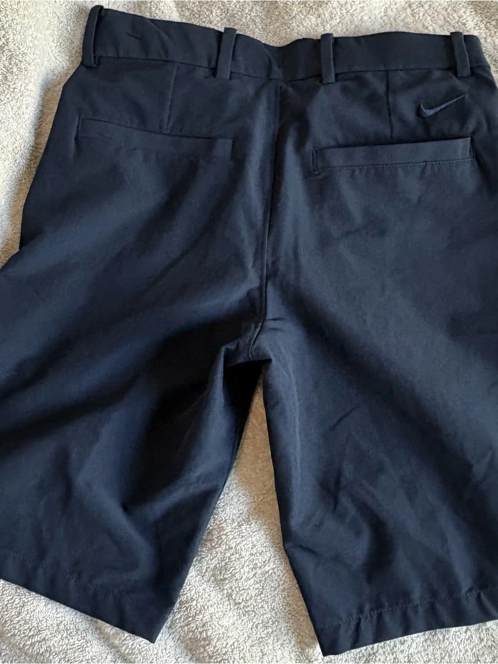 Nike Men's Navy Flat-Front Performance Shorts